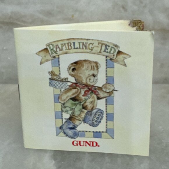 NIB Vintage Rambling Ted Gund Figurine - Michael Woodward Creations ©2000 - Picture 10 of 11